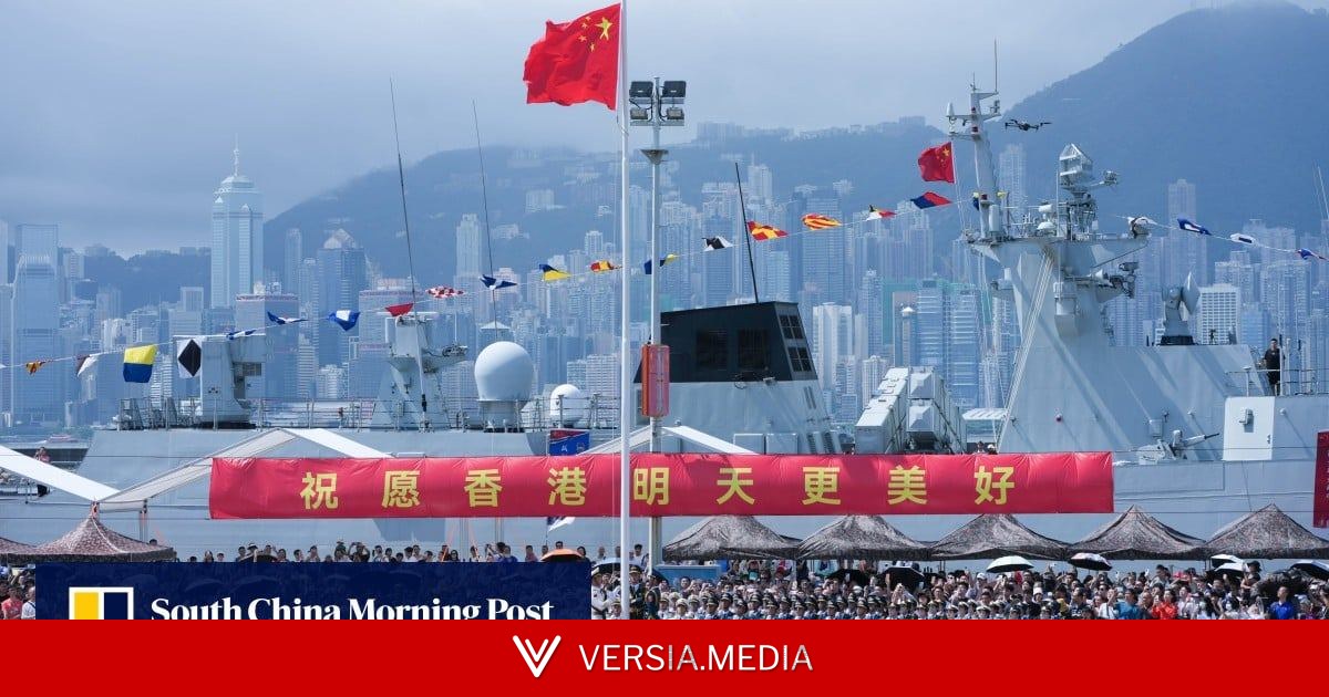 Thousands visit PLA barracks in Hong Kong to celebrate city’s return to Chinese rule